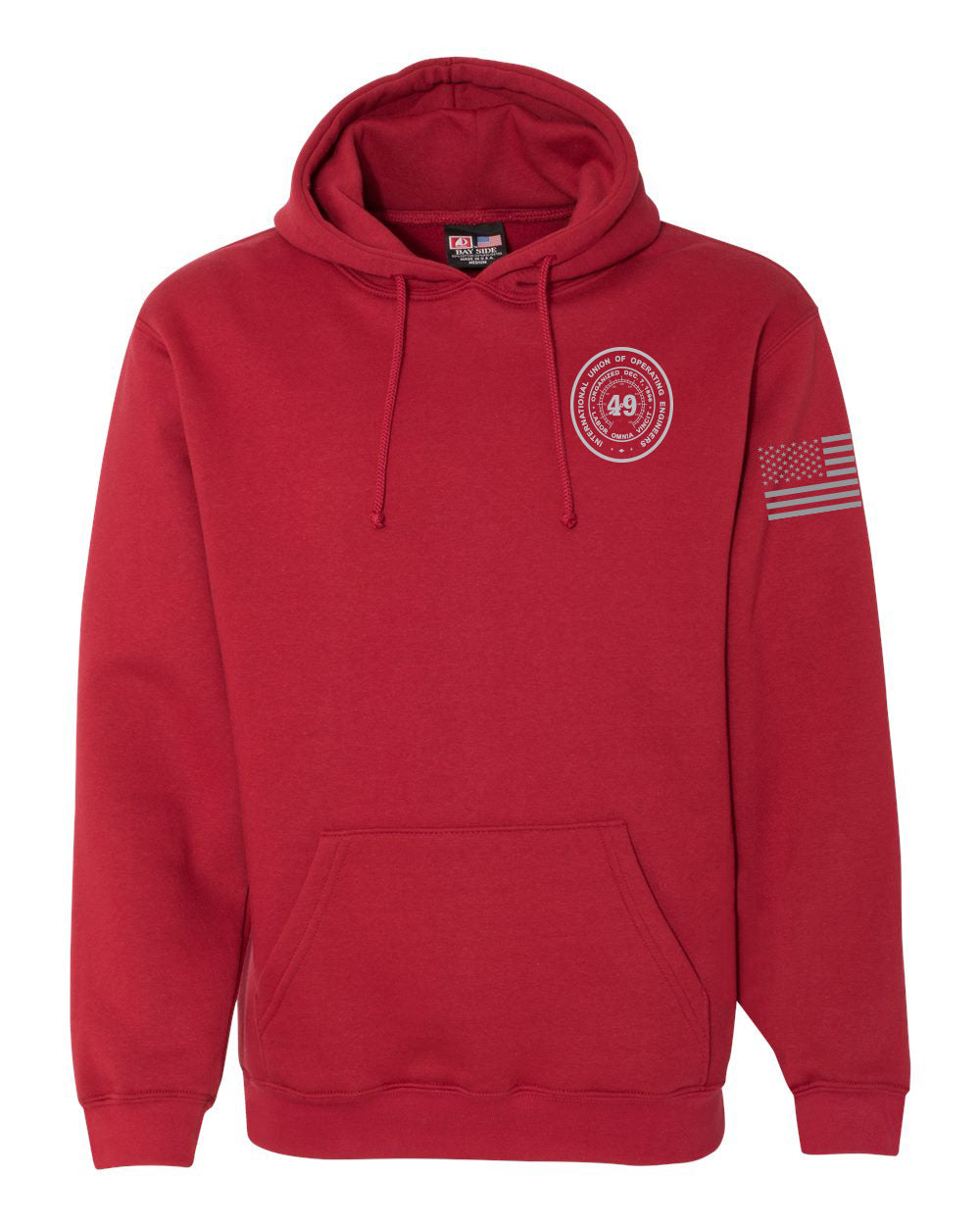Bayside Adult Pullover Hooded Sweatshirt