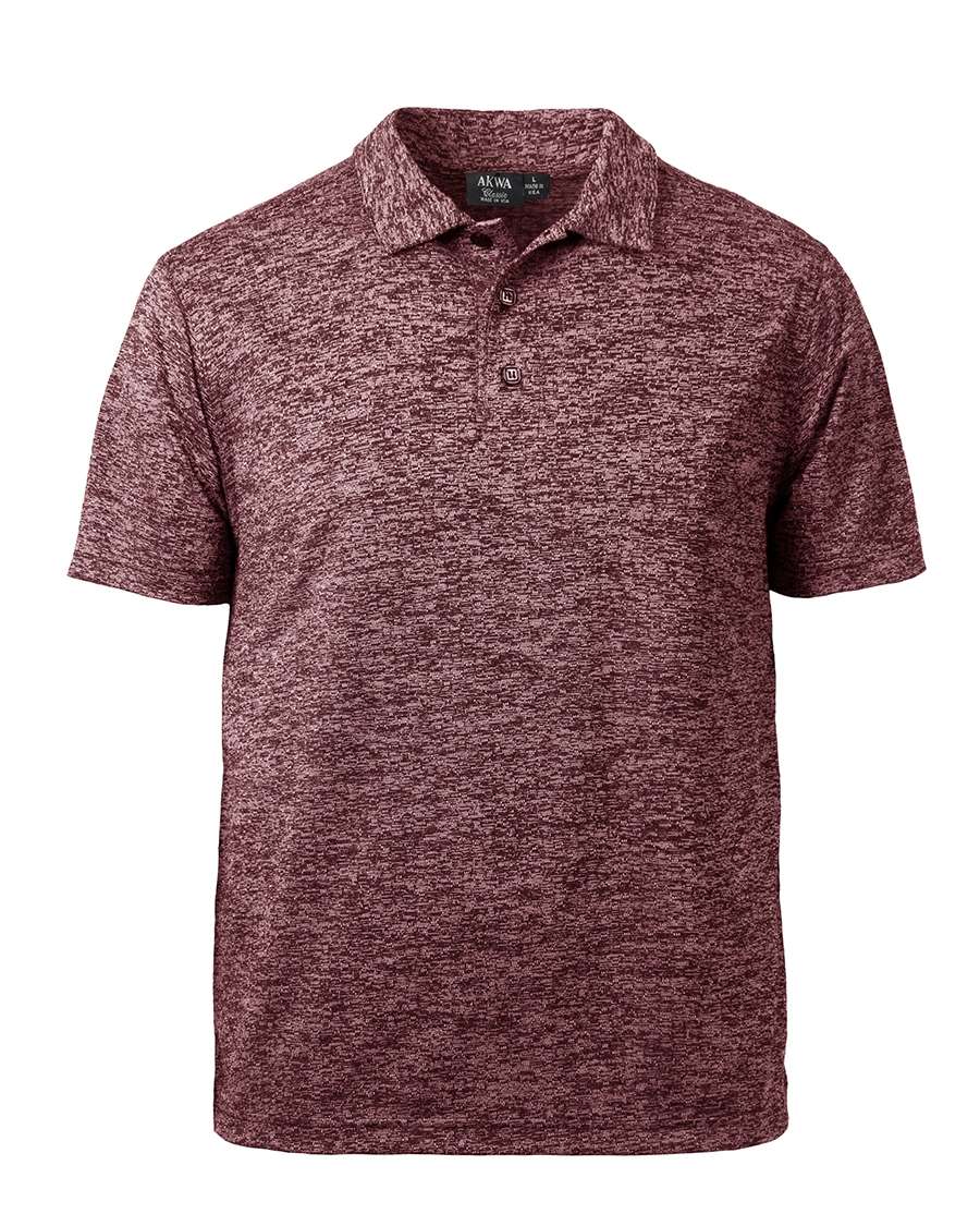 AKWA 1308-HJK Men's Honeycomb Jacquard Polo