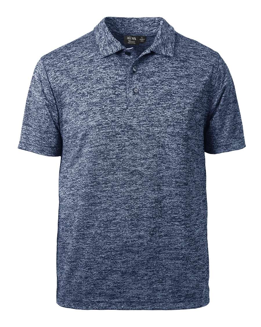 AKWA 1308-HJK Men's Honeycomb Jacquard Polo