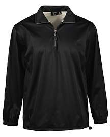 AKWA 1418-BDJ Men's Bonded Jersey 1/4 Zip Windshirt