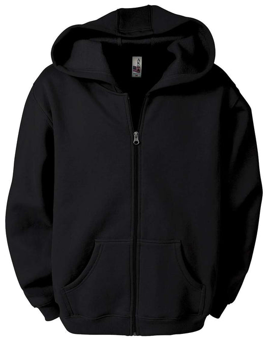 AKWA 1746-CVC Men's Cotton Polyester Fleece Full Zip Hoodie