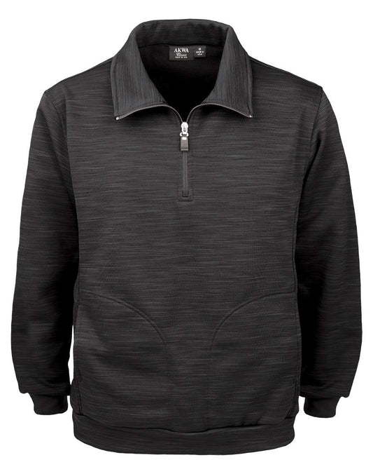 AKWA Men's Tiger Stripe Soft Shell Fleece 1/4 Zip Jacket