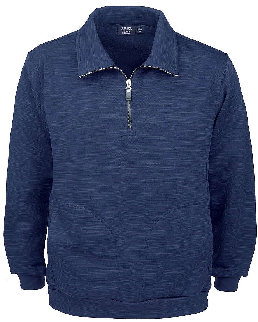 AKWA Men's Tiger Stripe Soft Shell Fleece 1/4 Zip Jacket